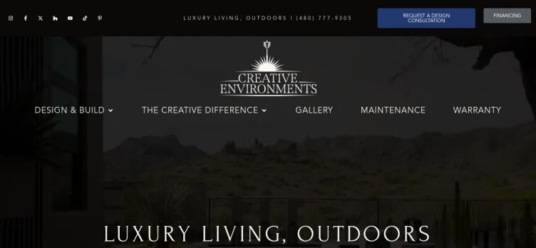Screenshot Creative Environments Design & Landscape