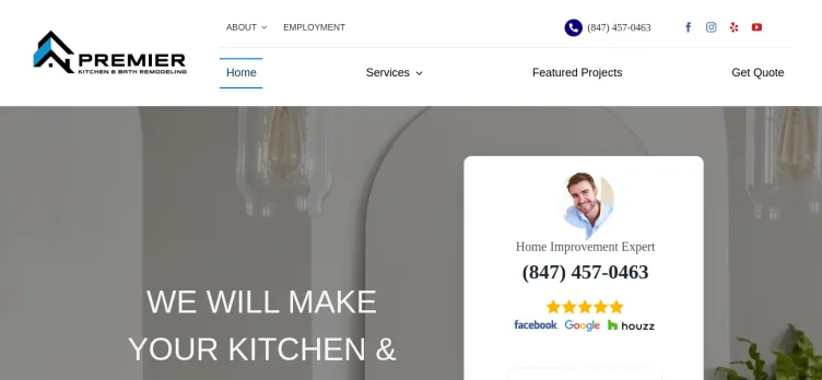 Screenshot Premier Kitchen & Bathroom