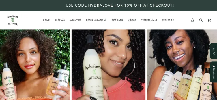 Screenshot Hydratherma Naturals