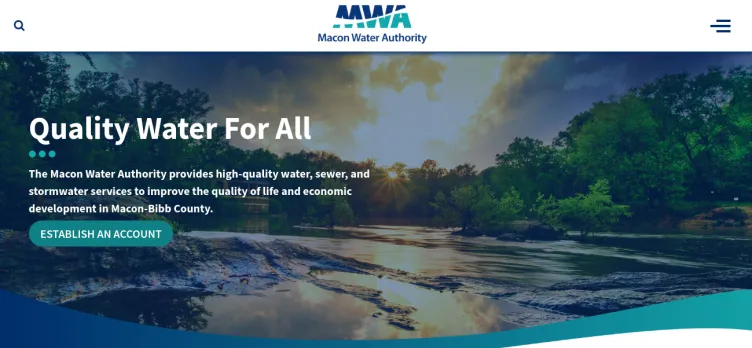 Screenshot Macon Water Authority