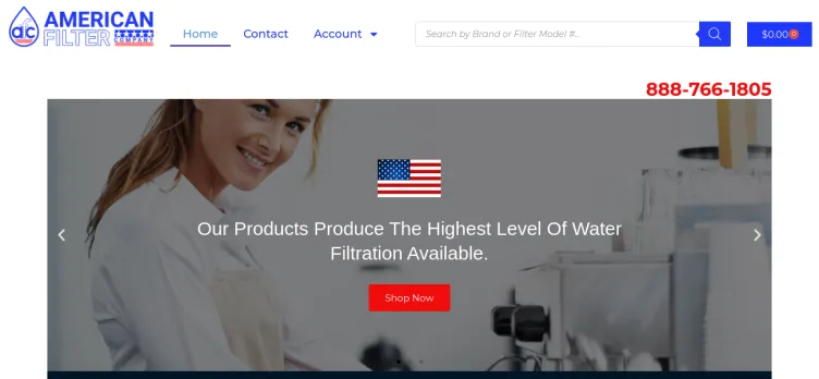 Screenshot American Filter Company