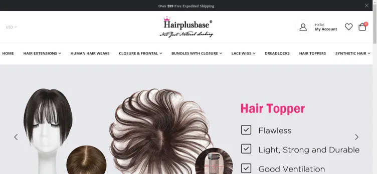 Screenshot Hairplusbase
