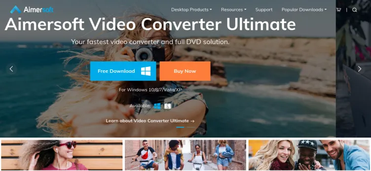 Screenshot Aimersoft Video Converter