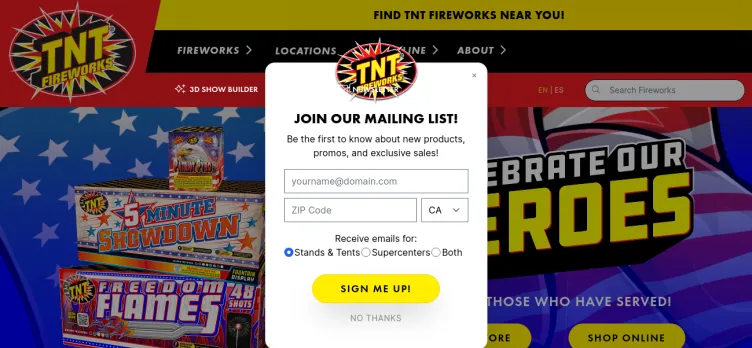 Screenshot TNT Fireworks