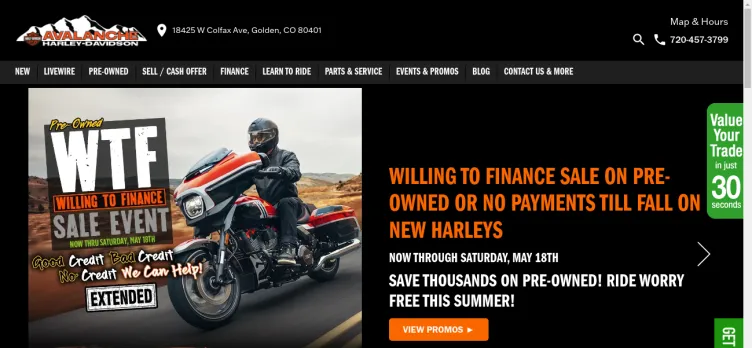 Screenshot Avalanche Harley