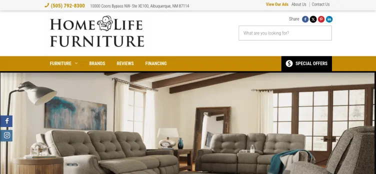 Screenshot Home Life Furniture