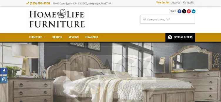 Screenshot Home Life Furniture