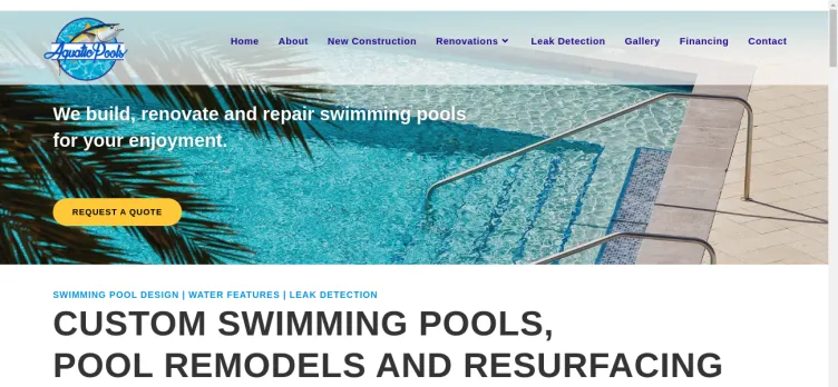 Screenshot Aquatic Pools