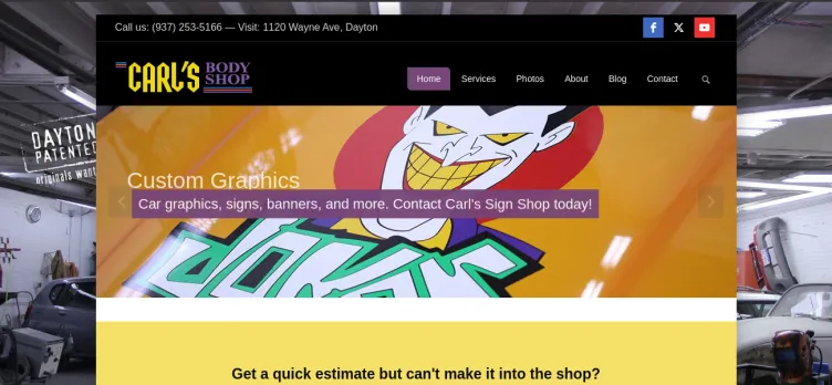 Screenshot Carl's Body Shop