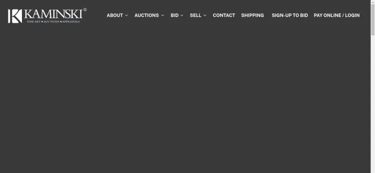 Screenshot Kaminski Auctions