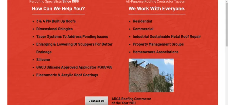 Screenshot Alan Bradley Roofing