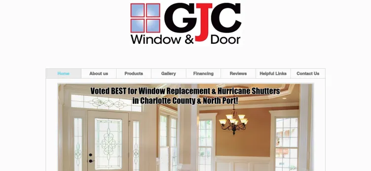 Screenshot GJC Window and Door