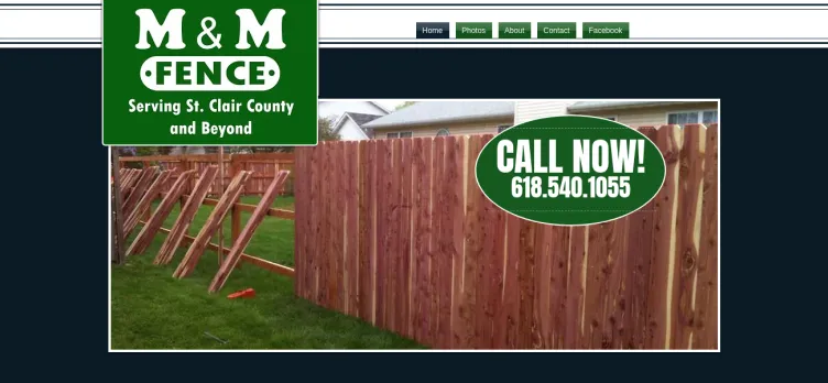 Screenshot M & M Fence