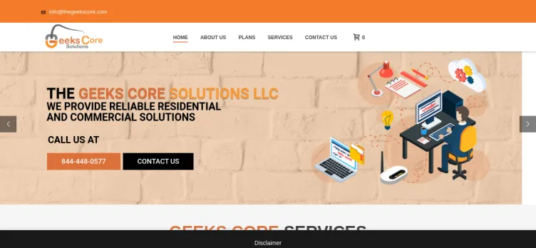 Screenshot Geeks Core Solutions