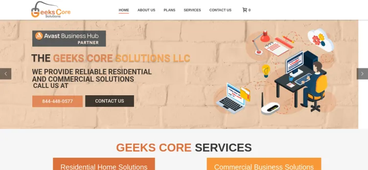 Screenshot Geeks Core Solutions