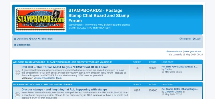 Screenshot StampBoards