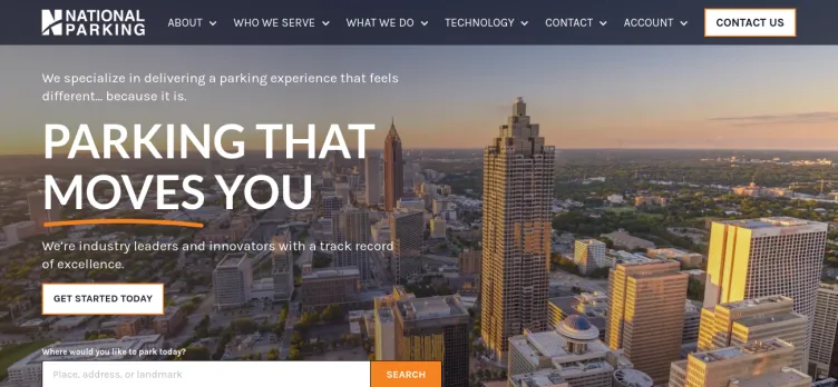 Screenshot National Parking
