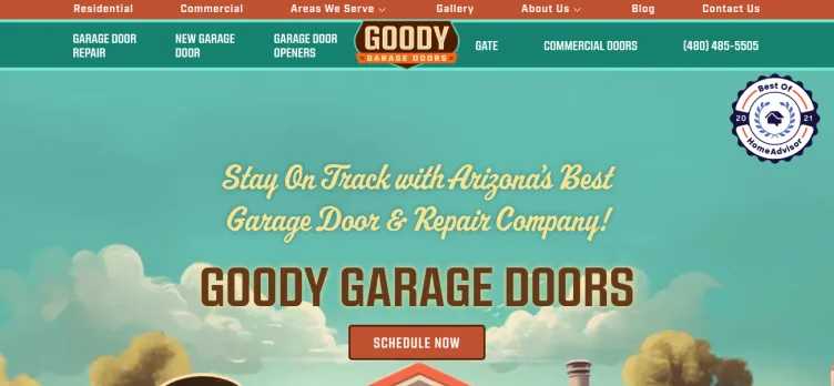 Screenshot Arizona's Best Garage Door and Repair Company