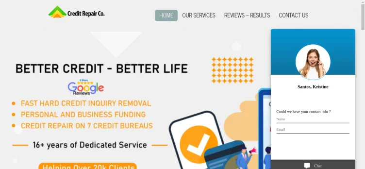 Screenshot Credit Repair