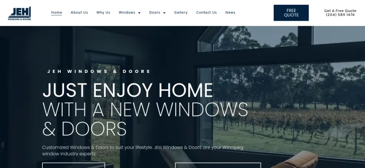 Screenshot J.E.H. Windows & Doors