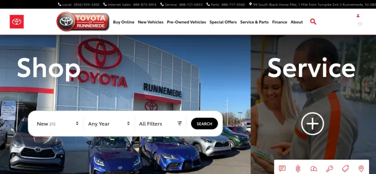 Screenshot Toyota of Runnemede