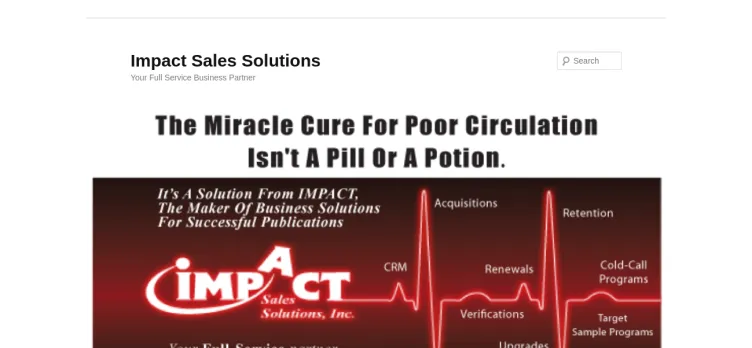 Screenshot Impact Sales Solutions
