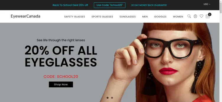 Screenshot Eyewearcanada