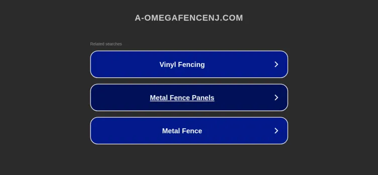 Screenshot A-Omega Fence Company