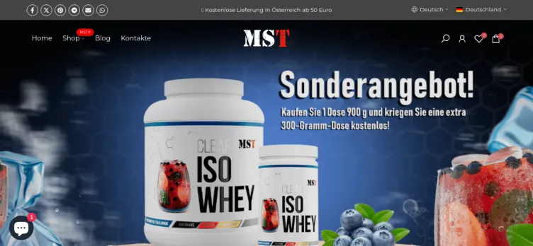 Screenshot MST Nutrition