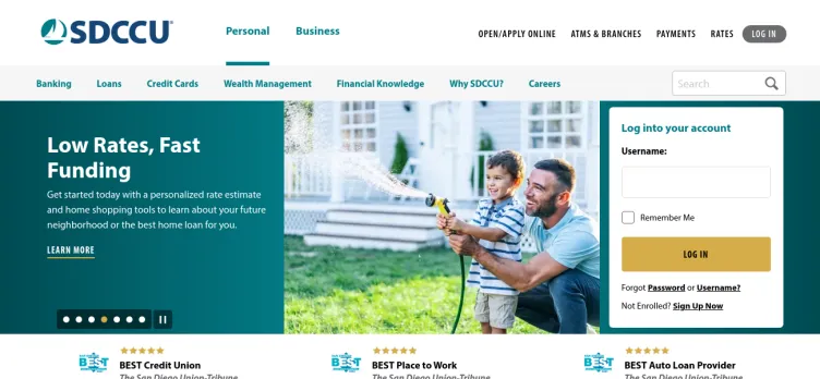 Screenshot SDCCU