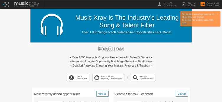 Screenshot MusicXRay
