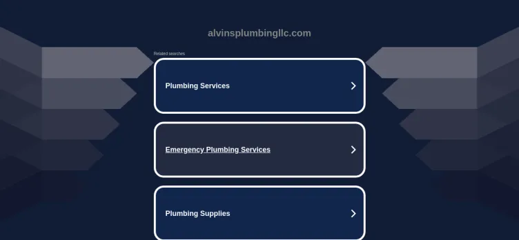 Screenshot Alvin's Plumbing And Heating