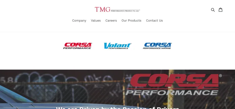 Screenshot TMG Performance Products