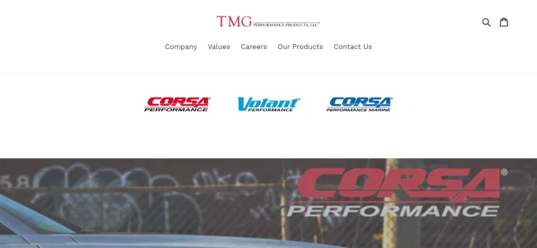 Screenshot TMG Performance Products