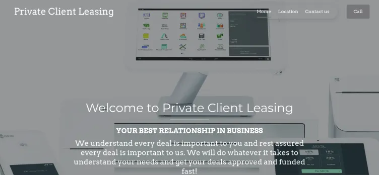 Screenshot Private Client Leasing