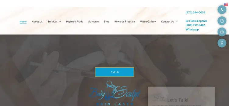 Screenshot Body Sculpt Laser Center