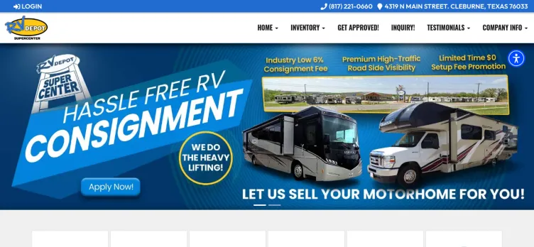 Screenshot Ultimate RV Sales