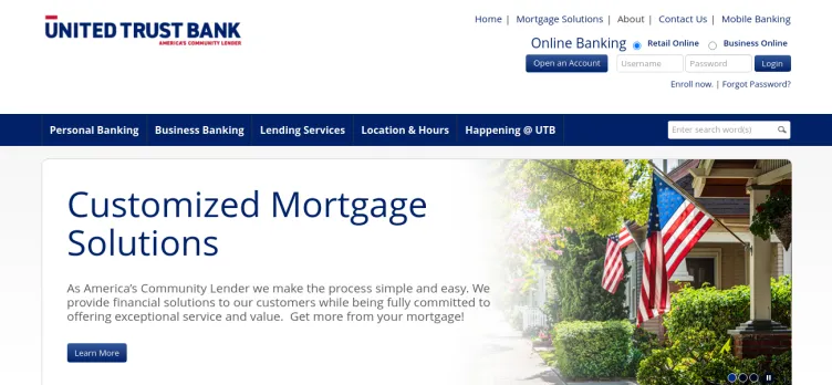 Screenshot United Trust Bank
