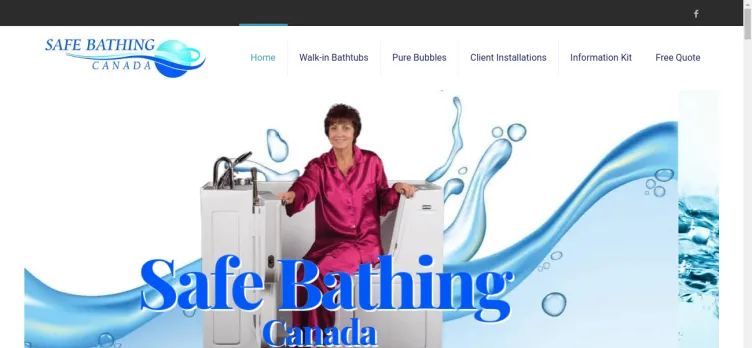 Screenshot Safe Bathing Canada