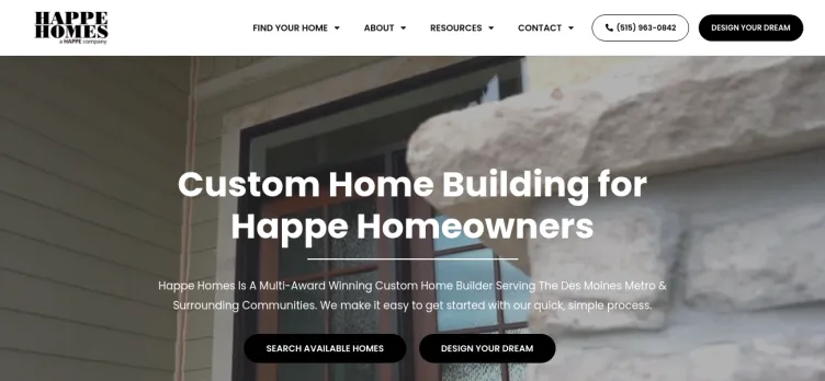Screenshot Happe Homes