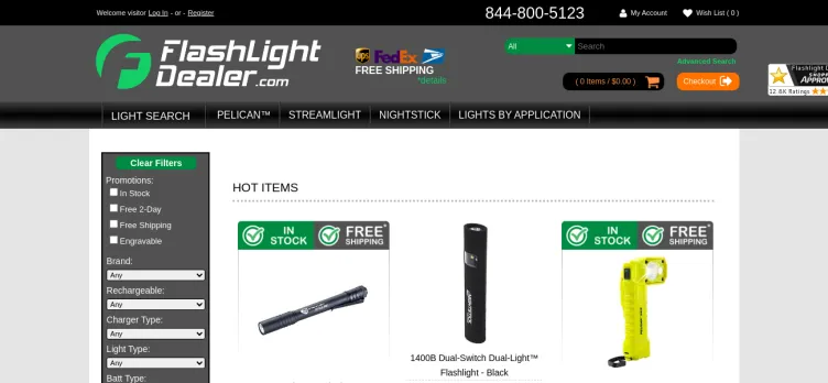 Screenshot Flash Light Dealer