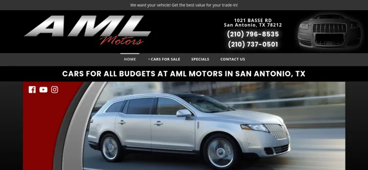 Screenshot AML Motors