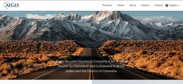Screenshot Aegis Security Insurance Company