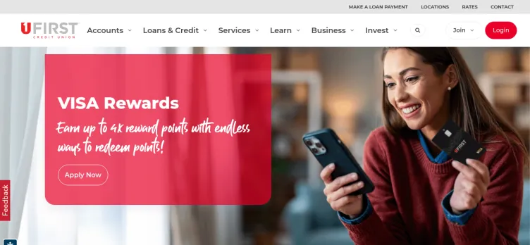 Screenshot UFirst Credit Union