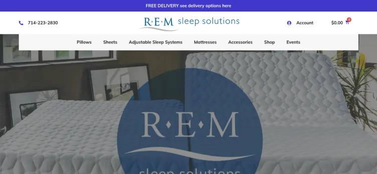 Screenshot Rem Sleep Solutions