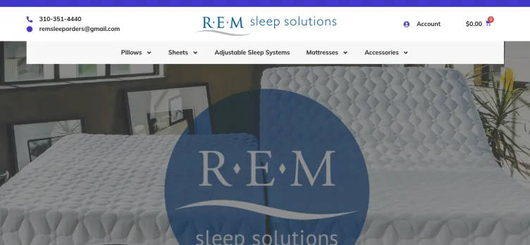 Screenshot Rem Sleep Solutions