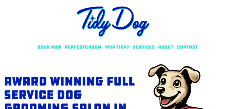 Screenshot Tidy Dog Pet Supply and Salon