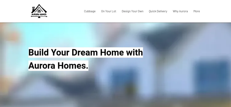 Screenshot Aurora Homes