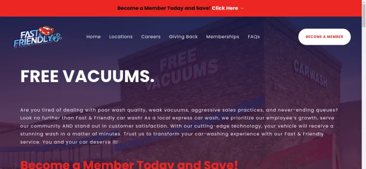 Screenshot Fast & Friendly Express Car Wash