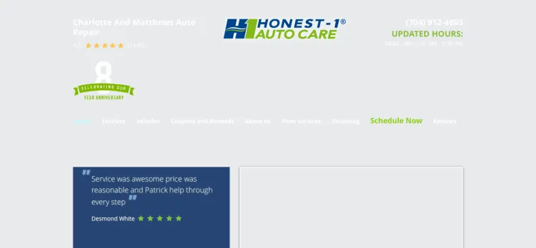 Screenshot Honest 1 Auto Care